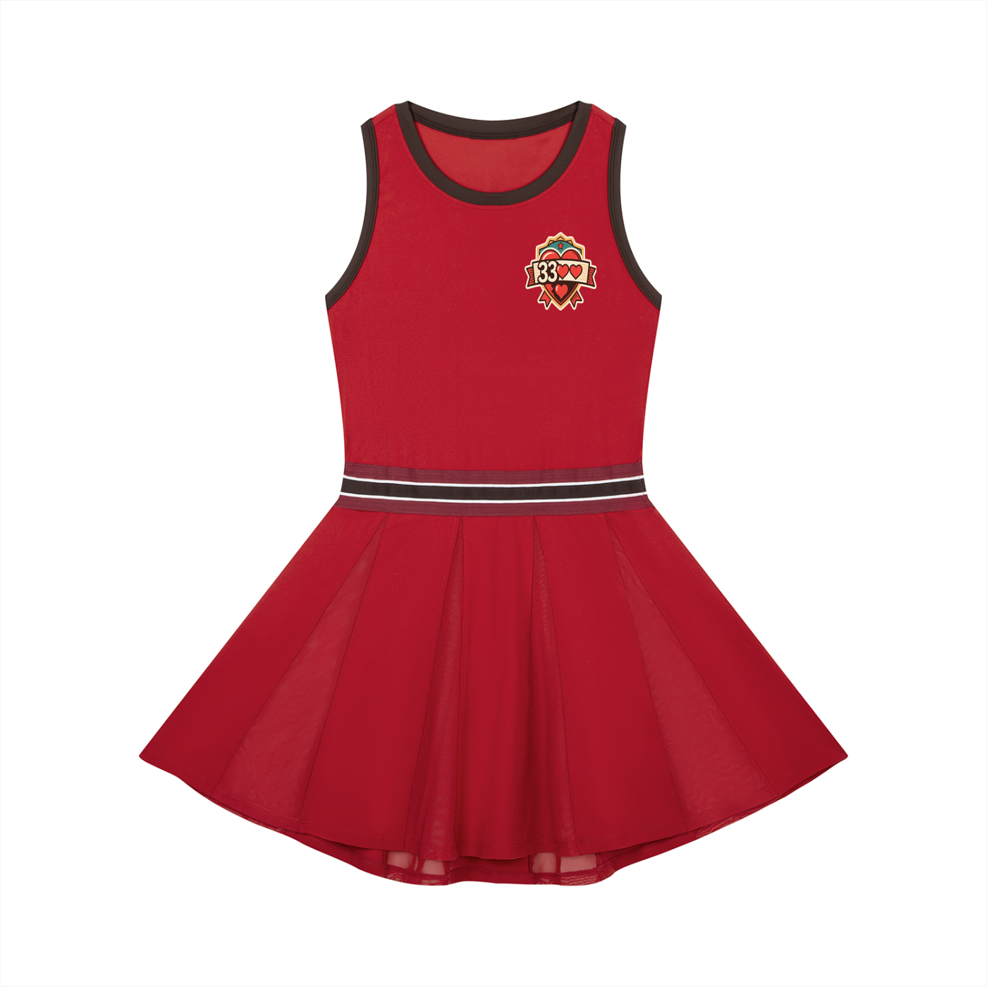Women's Color Block A-Line Sleeveless Dress