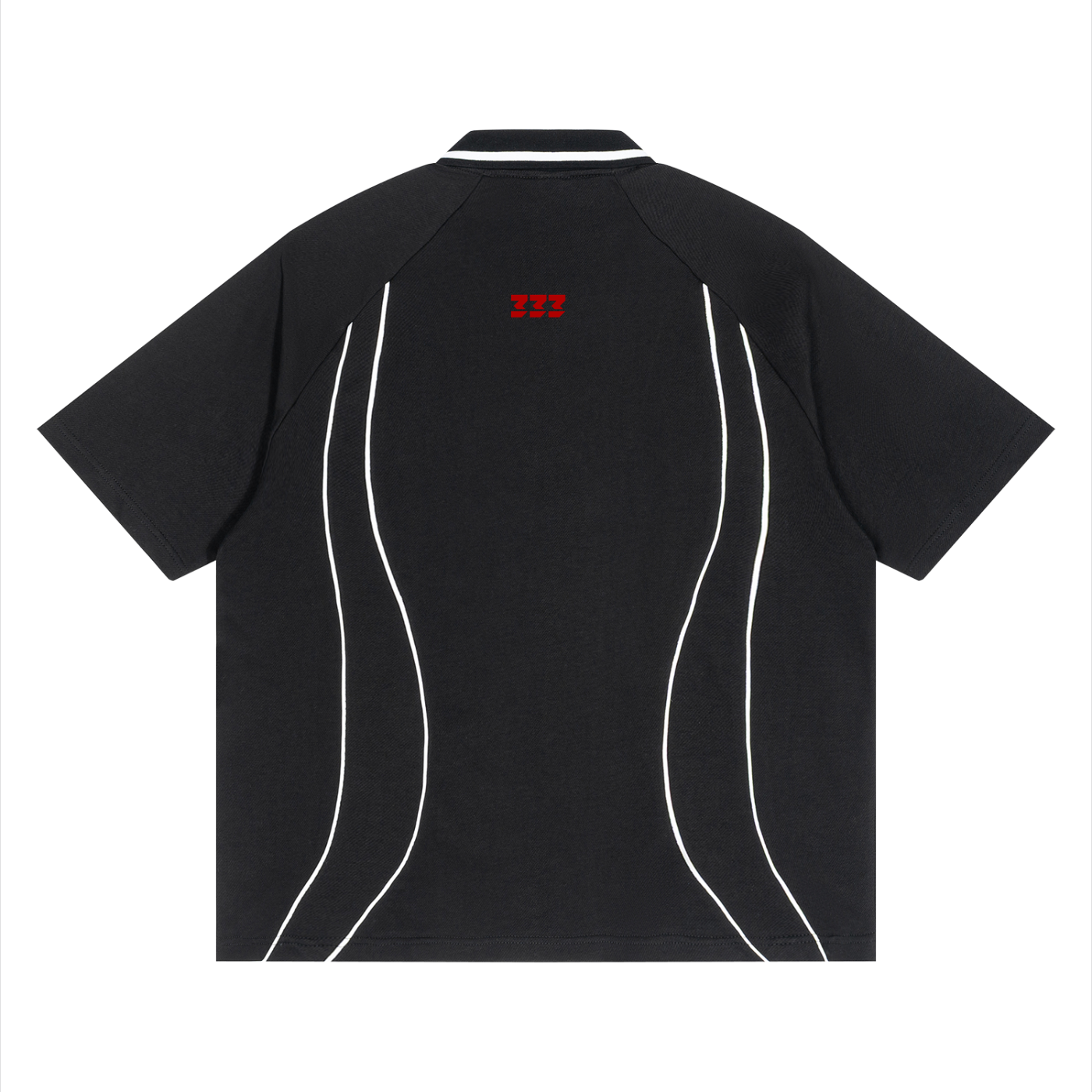Unisex Raglan Piping Polo Shirt