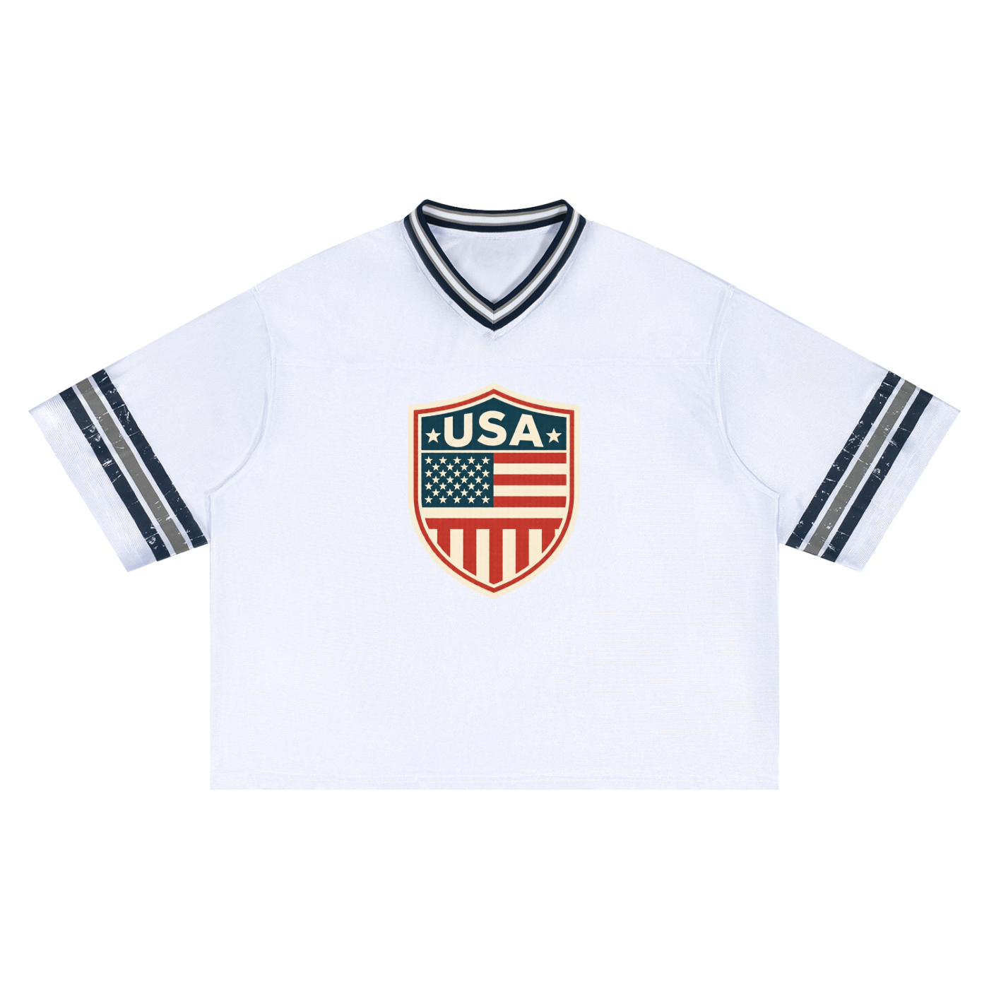 Unisex Boxy Striped Soccer Jersey