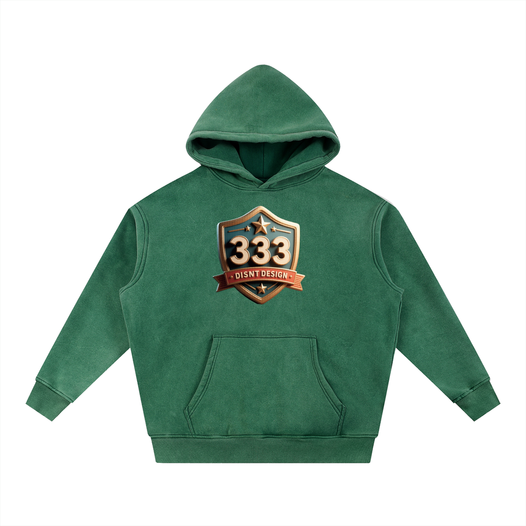 Snow Wash Fleece Oversize Hoodie