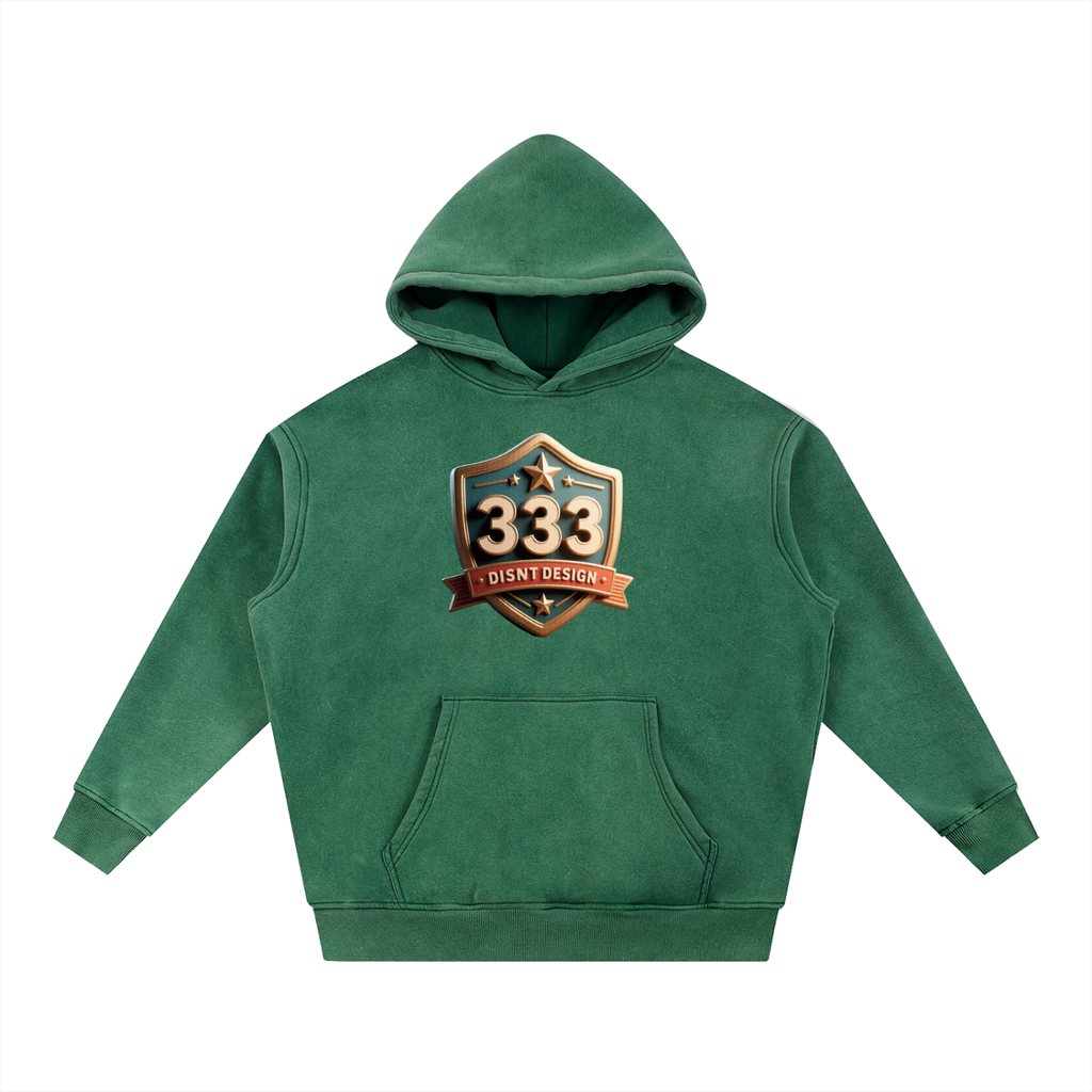 Snow Wash Fleece Oversize Hoodie
